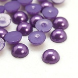 Полужемчужинки BlueViolet, 12x5мм, цвет фиолетовый, 10 шт.