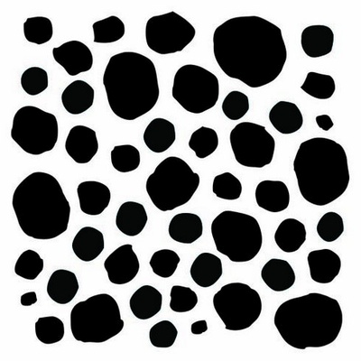 Маска The Crafter's Workshop - Mini Template Messy Circles, 15х15 см