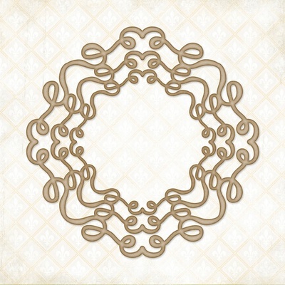 Чипборд Blue Fern Studios - Doodle Circle Frame