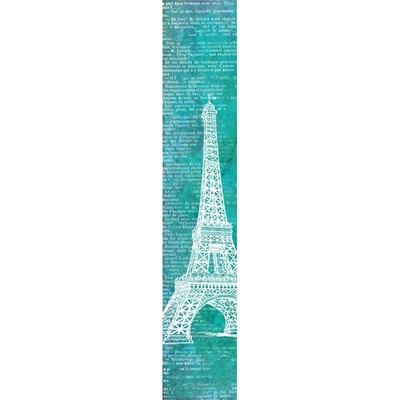 Полоска бумаги UHK Gallery - Paris Paris, цвет бирюзовый, двусторонняя, размер 30х5,5 см