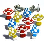 Набор брадсов Eyelet Outlet - Mushroom Brads, 12 шт