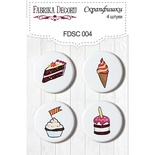 Набор скрапфишек Фабрика Декору из 4 шт. FDSC 004