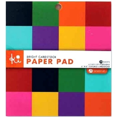 Набор кардстока Hampton Art - Bright cardstock, 15х15 см, 32 листа