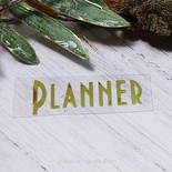 Термонадпись "Planner" №5, золото