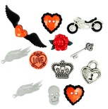 Набор декоративных пуговиц Dress It Up - Angel Heart