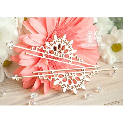 Чипборд ScrapBox - Кружевной бордюр 2 шт. Hw-055