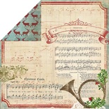 Лист скрапбумаги My Mind's Eye - Joyous - Carols, 30х30 см, двусторонняя