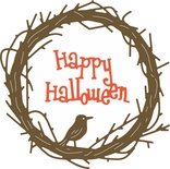Ножи от Cheery Lynn Designs -Happy Halloween Twiggy Wreath