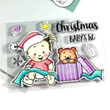 Набор штампов Gerda Steiner - Baby Girl Christmas 3x4 Clear Stamp Set