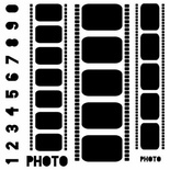 Маска The Crafter's Workshop - Mini Template Filmstrips, 15х15 см