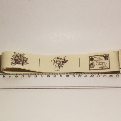 Лента от Thailand - Lovely Flower Print Cotton Ribbon Label String, 1 метр
