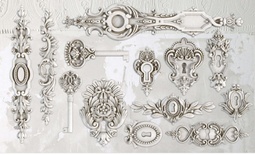 Молды от IOD - Lock & Key 6x10 Decor Moulds™, 15x26 см
