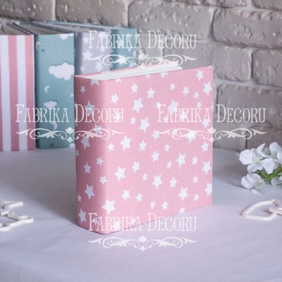 Заготовка альбома в мягкой обложке Розовые звезды, 11 разворотов, TM Fabrika Decoru