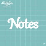 Чипборд от Вензелик - Notes, размер: 60x24 мм