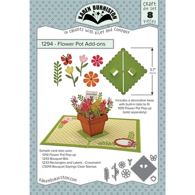 ПІД ЗАМОВЛЕННЯ - Karen Burniston Dies - Flower Pot Add-ons