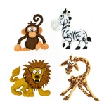 Набор декоративных пуговиц Dress It Up - Silly safari