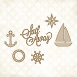 Чипборд Blue Fern Studios - Sail Away