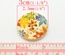 Деревянная пуговица Multicolor Flower Pattern  B15464, диаметр 3 см, 1 шт.