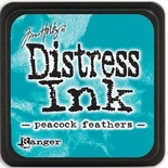 Штемпельная подушка Ranger - Distress Mini Ink Pad - Peacock Feathers