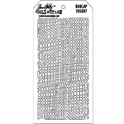 Маска Ranger - Tim Holtz - Layering Stencil - Burlap, 13х20 см
