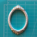 Гипсовая рамка, белая с золотом, от Е.В.A, 8,5х5,8 см, 1 шт.
