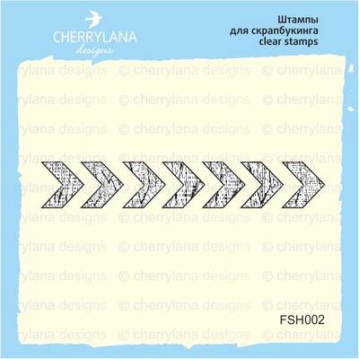 Штампы от Cherrylana - Шеврон, 5,5х0,9 см