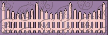 Чипборд. Бордюр Забор №3, 30.5 см
