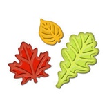 Лезвия от Spellbinders - Fall Leaves Punch Templates for Presto Punch - Осенние листья, 3 шт