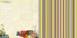 Лист скрапбумаги Webster's Pages - Fresh Harvest - Spring Market Collection - размер 30х30 см, двусторонний