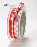 Лента SOLID/CHECK, цвет RED/WHITE, ширина 9,5мм, длина 90см