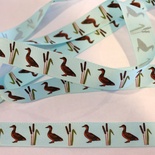 Лента Eyelet Outlet - Mallard Ribbon Blue, ширина 18 мм, длина 90 см