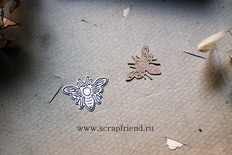 Нож для вырубки от Scrapfriend - Пчела, 2.5х2 см