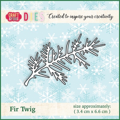 Ножи от от Craft&You Design - Fir Twig, 3,4 x 6,6 см