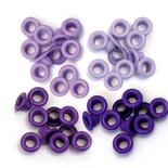 Люверсы Standard Eyelets от We R Memory Keepers - Aluminum Purple, 60 штук, 4 оттенка