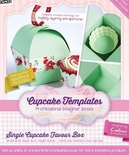 Шаблон-трафарет от  Crafters Companion -Cupcake Templates Collection - Single Cupcake Favour Box