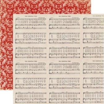 Лист двусторонней бумаги от Echo Park-Music Notes