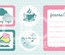 Набор бумаги, фишек и штампов от Color Hills - Коллекция Lazy moments, 16 элементов
