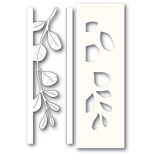 Набор из ножа для вырубки и трафарета от Poppystamps - Mistletoe Side Strips and Stencil