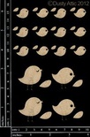 Чипборд от Dusty Attic - mini Birds №2, 19 шт.