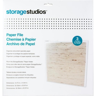 Файлы для хранения скрапбумаги Storage Studios Paper Files with Tabbed Dividers and Labels, 3 штуки