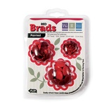 Брадсы от We R Memory Keepers -  Basic Brads Painted - Red 