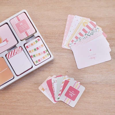 Набор карточек Project Life by Becky Higgins - Core Kit - Baby Girl, 616 штук