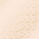 Лист односторонней бумаги с фольгированием Golden stars Beige, ТМ Фабрика Декора