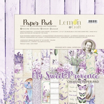 Набір паперу для скрапбукінгу Lemoncraft - My Sweet Provence, 30.5х30.5 см