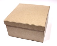 Заготовка коробки из папье-маше от Scrapberry's, Квадратная, 13x13x7 cм
