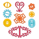 Лезвия от Spellbinders - Ribbon Buckles - Пряжка, 9 шт