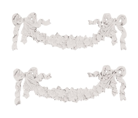 Гипсовые украшения от Melissa Frances - Resin Flower Applique, 2 шт