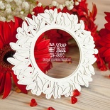 3d чипборд ScrapBox - Рамочка лиственная Dr-009