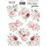 Набор наклеек (стикеров) 8 шт Peony garden 214, ТМ Фабрика Декора