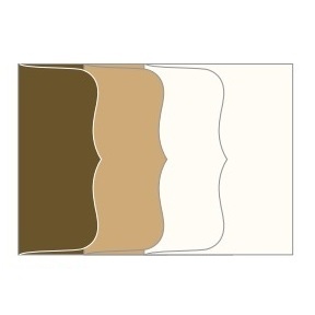 Набор конвертов Hero Arts - EARTH MIX ENVELOPES (оттенки бежевого), 3 штуки